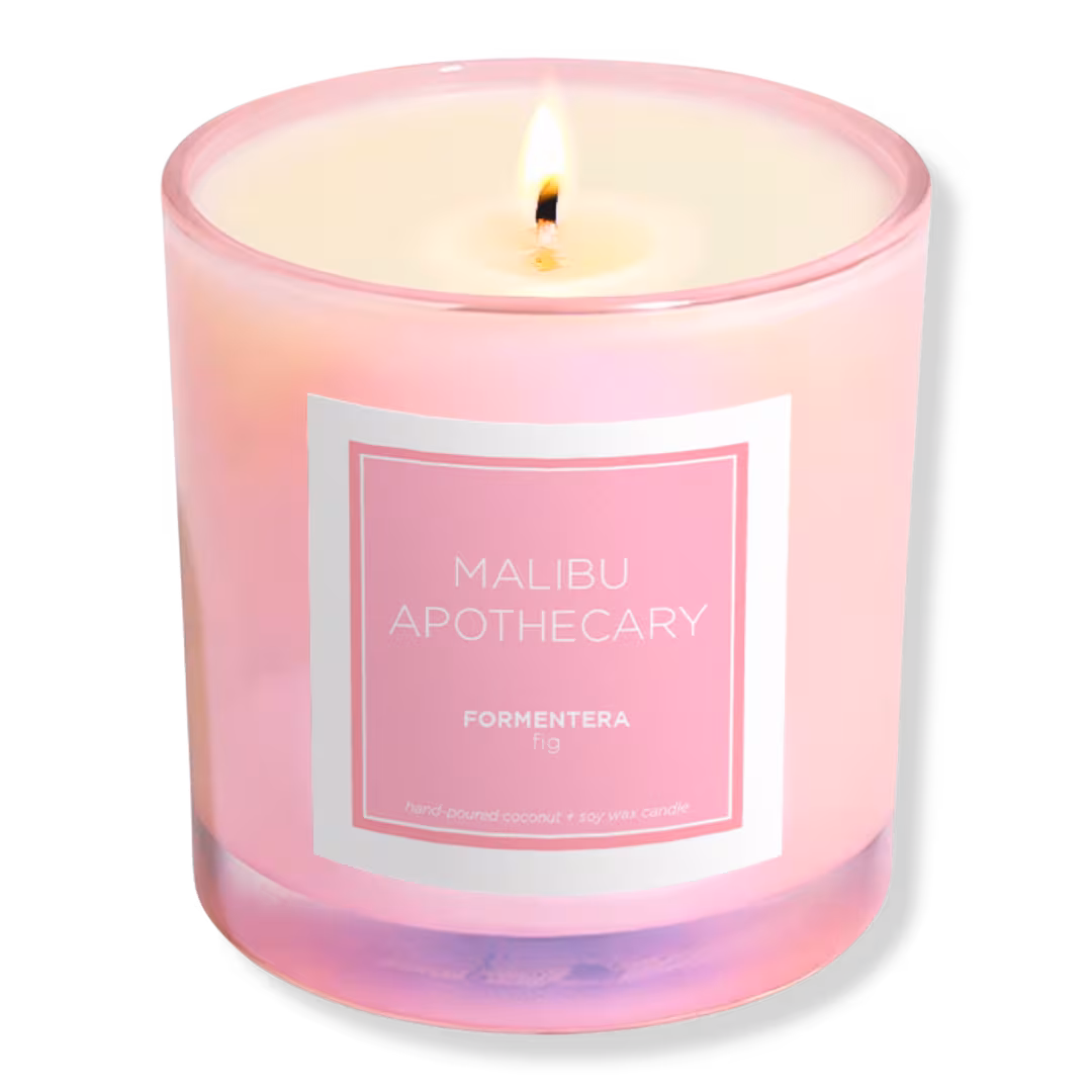 Malibu Apothecary  Iridescent Pink Candle