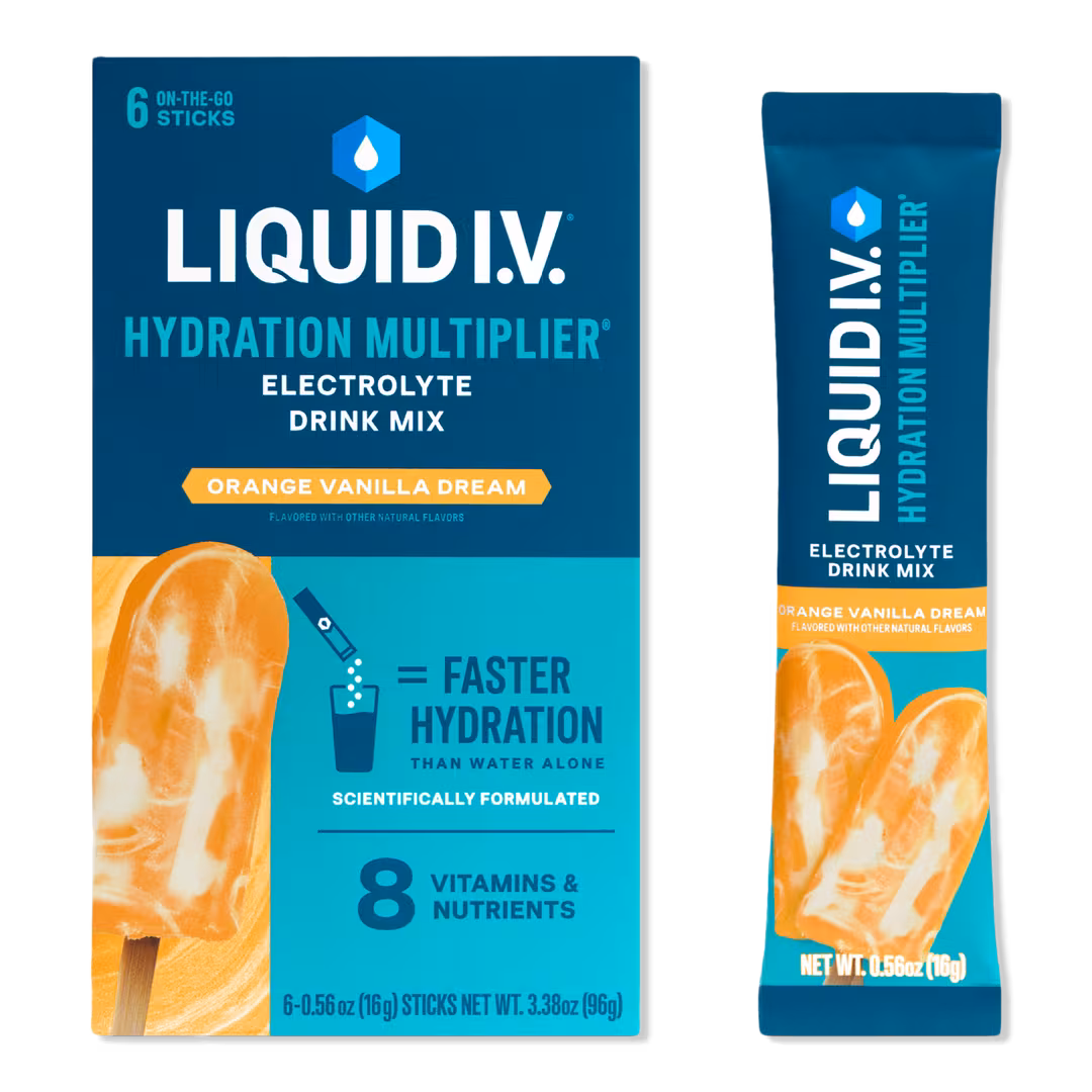 LIQUID I.V.  Hydration Multiplier Electrolyte Drink Mix Orange Vanilla Dream