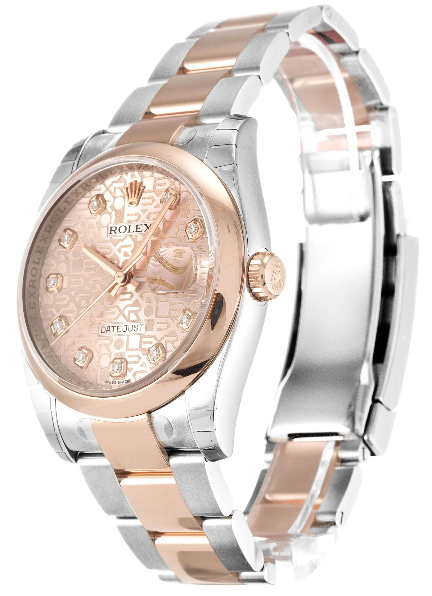 Rolex Datejust Rose Dial 116201