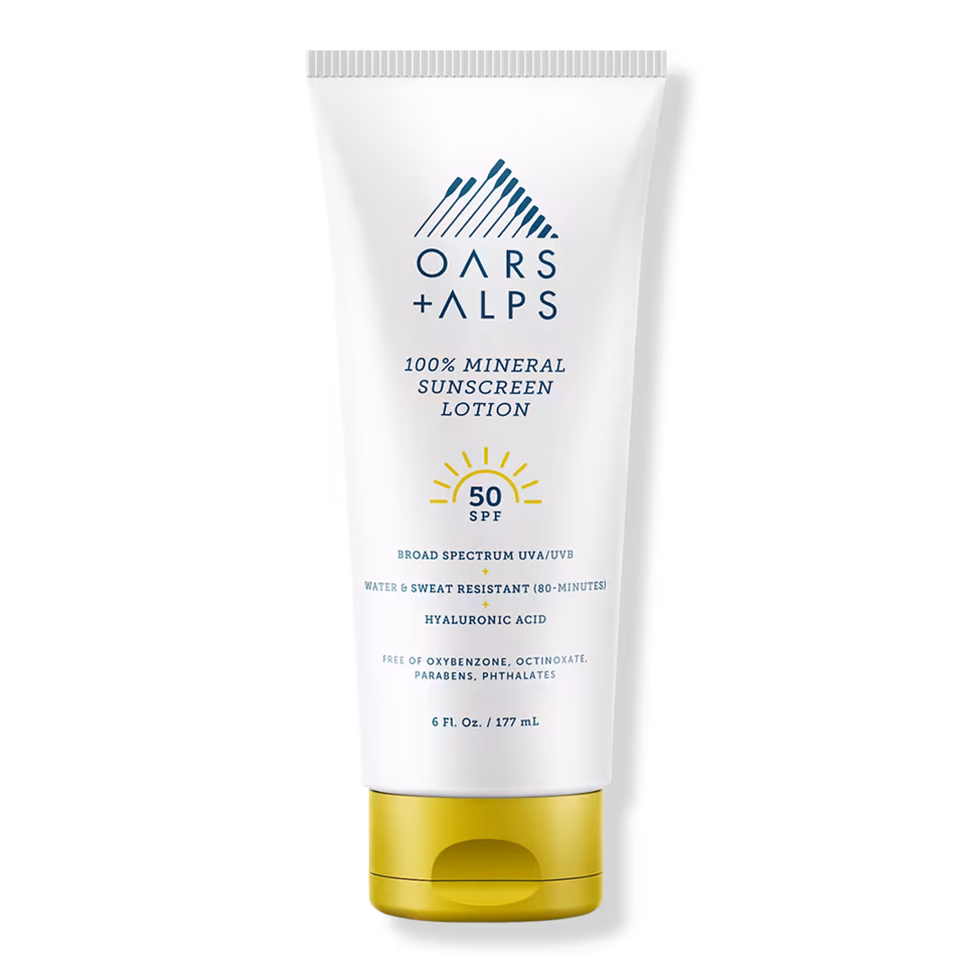 Oars + Alps  100% Mineral Sunscreen Lotion with SPF 50