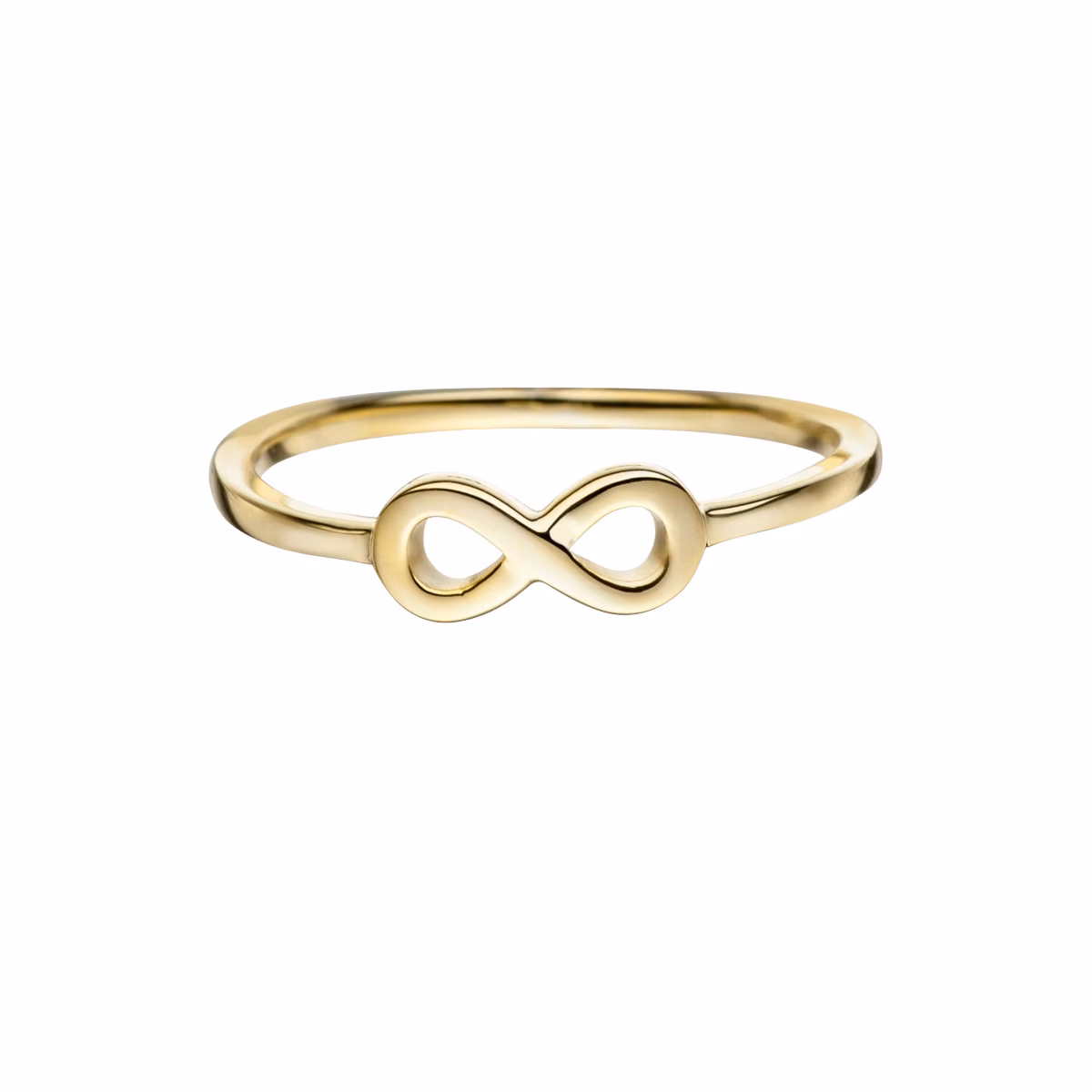 Ring Infinity aus Sterling Silber in gelbgold