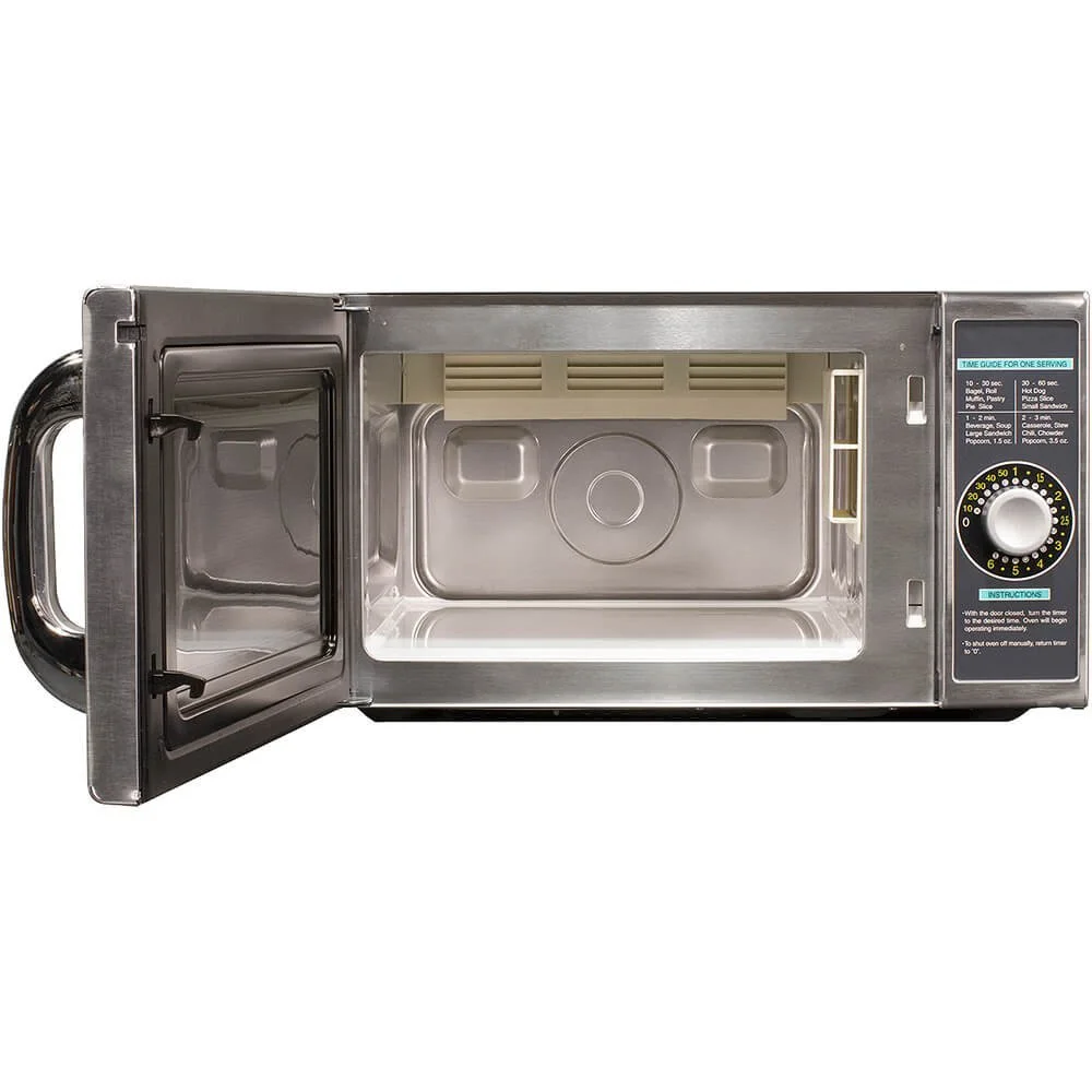 Sharp R-21LCFS Medium Duty Commercial Microwave Dial Timer, 1000-Watts, 120-Volts Update of R-21LCF
