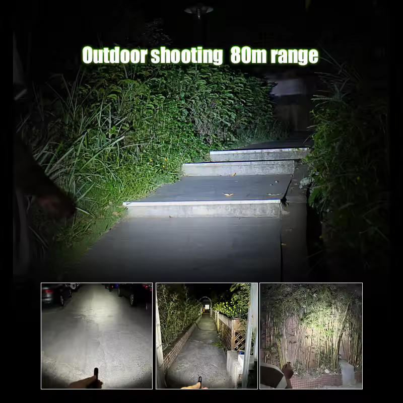 TANK007 TK701A Portable Mini Flashlight 80LM 80M High Power 3W LED Light Metal Switch IPX6 Waterproof Torch Lightweight Keychain