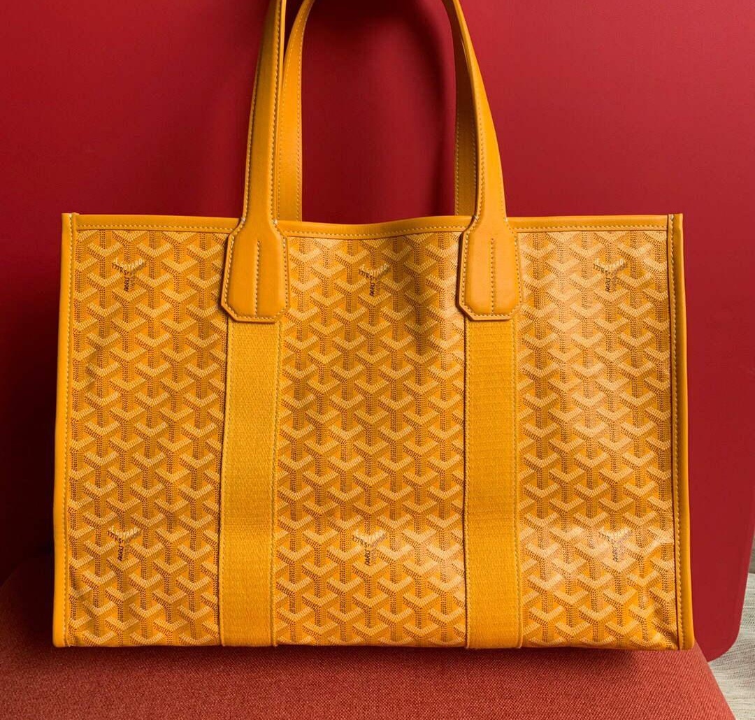 Replica Goyard VILLETMMLTY08CL08X Villette Tote Bag MM Yellow