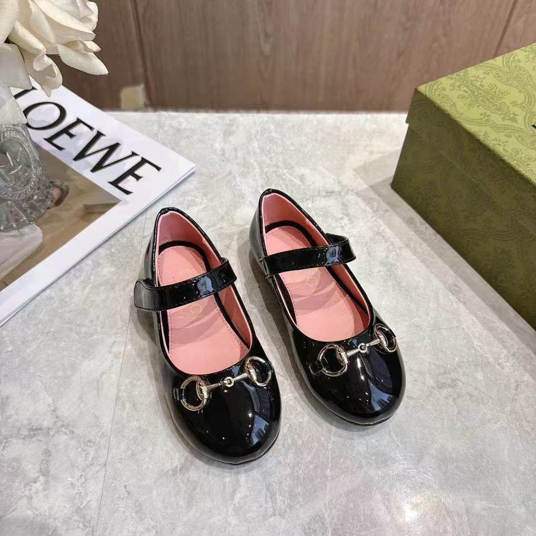 Gucci Kids Horsebit Ballet Flats