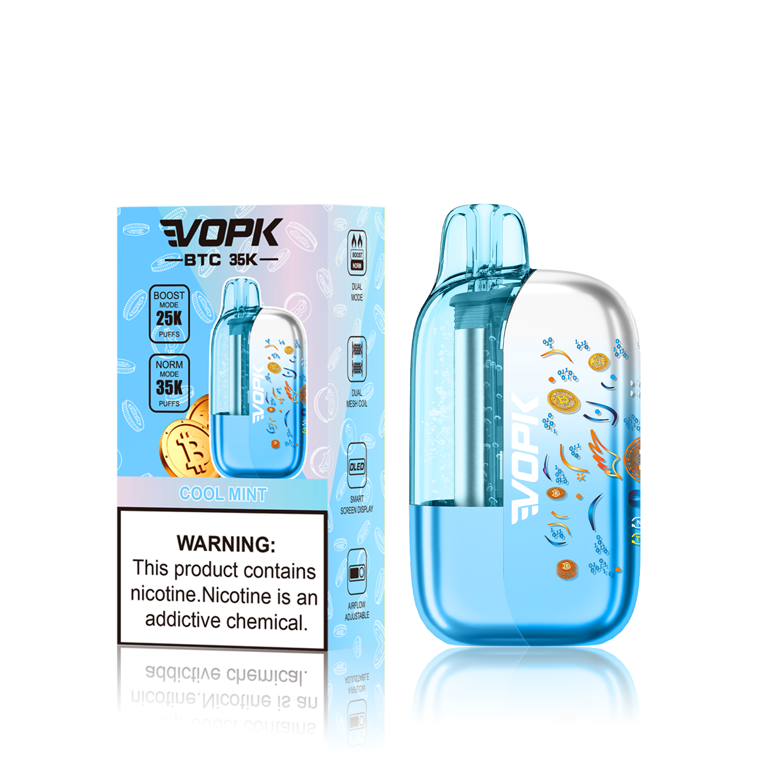 VOPK BTC 35000PUFFS-COOL MINT