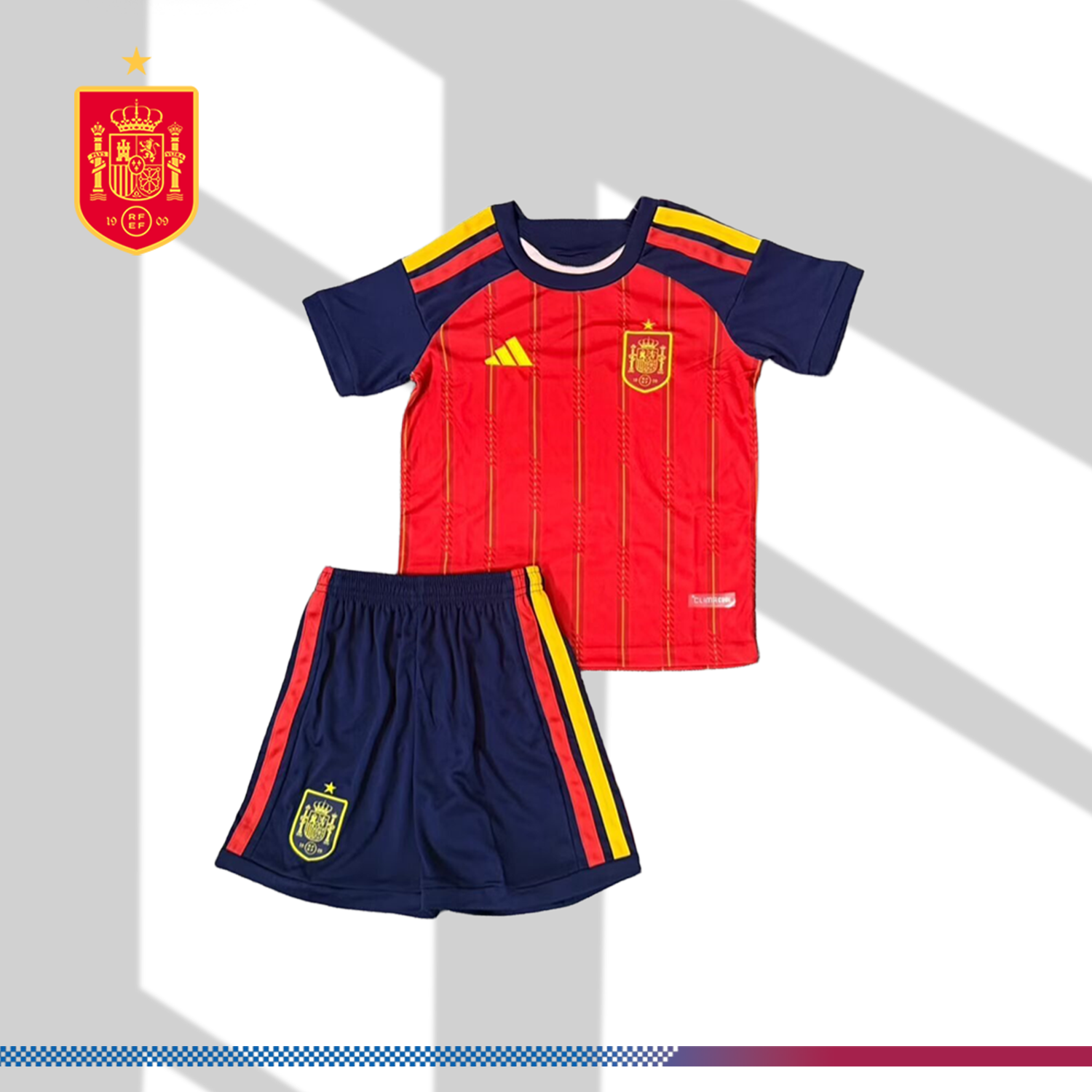 2026 Spain Home Football Shirt (Kids Kit socks)
