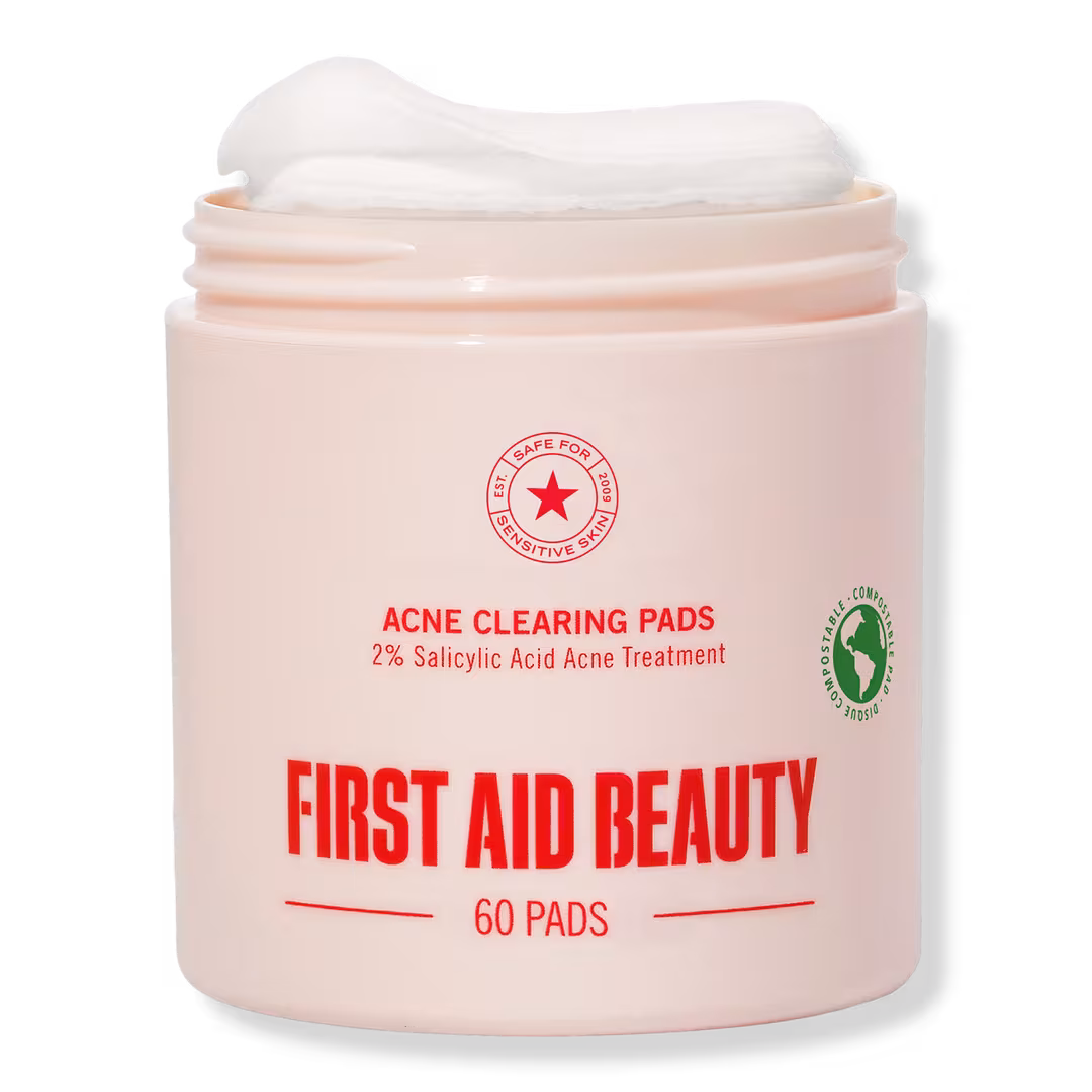 First Aid Beauty  Acne Clearing Pads 2% Salicylic Acid Acne Treatment