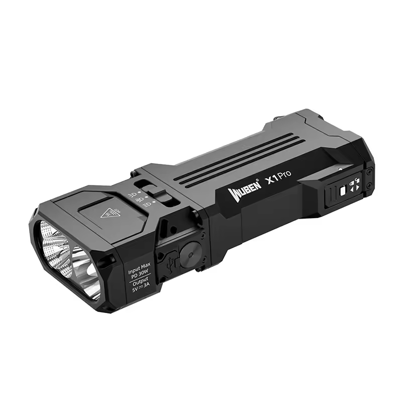 WUBEN X1 Pro Rechargeable EDC Flashlight 12300Lumens Protable Ultra-Bright Waterproof Powerful X1Pro Torch 9600mAh Power Bank