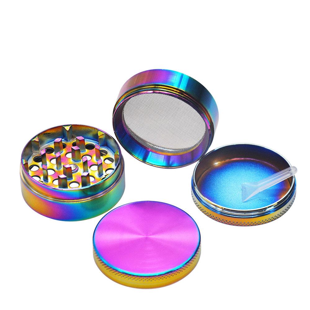 Rainbow Zinc Alloy Mill Weed Grinder