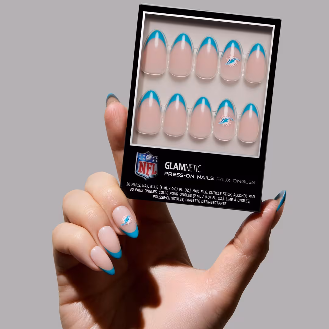 Glamnetic x Fanatics Nail  Miami Dolphins Press-On Nails