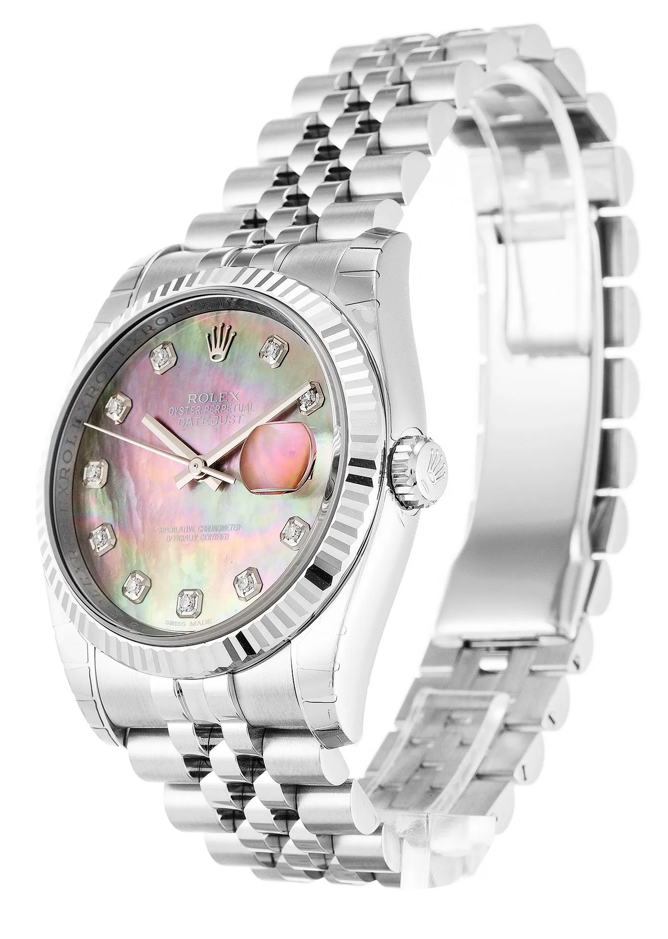 Rolex Datejust Pearl Black-Diamond Dial 116234