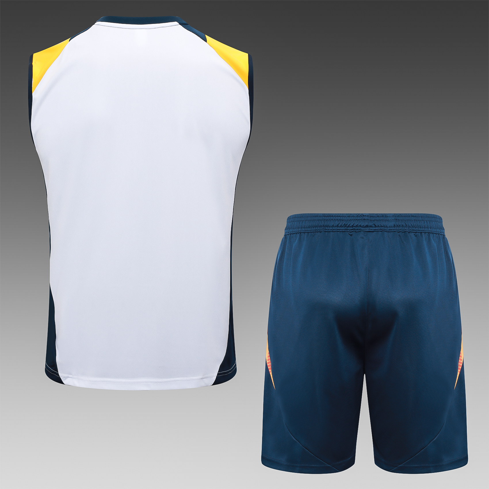 2024/2025 Real Madrid white adult vest training suit (Adult Kit)