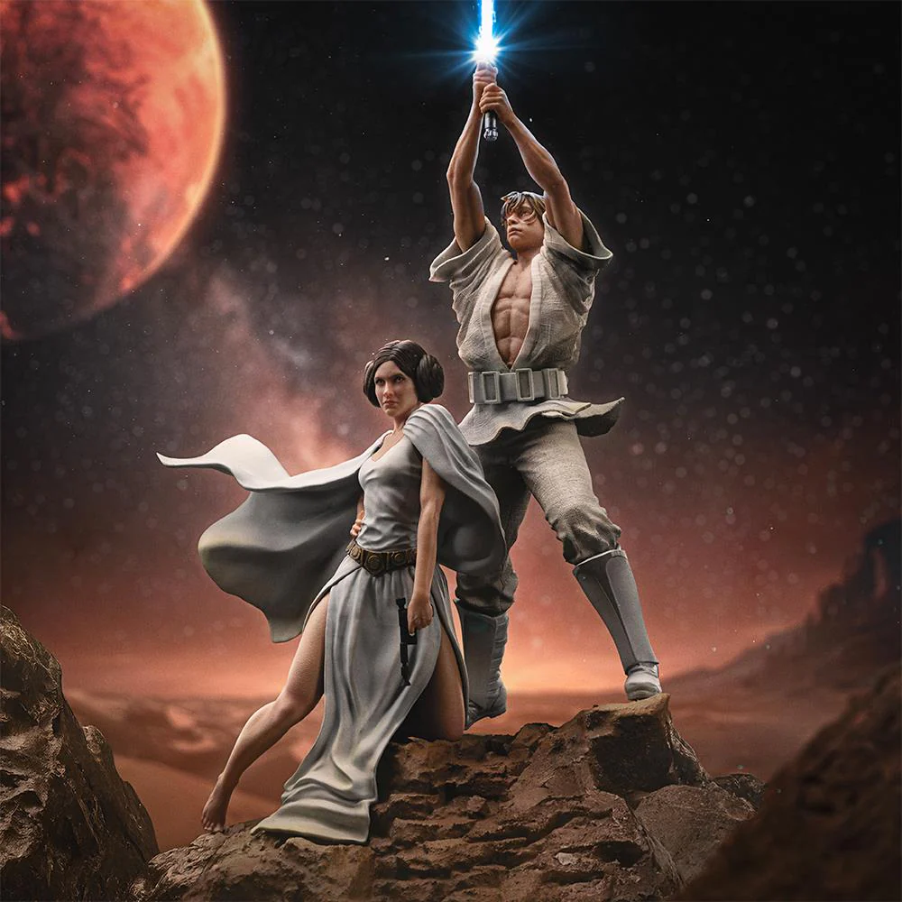 Star Wars - Luke & Leia | 1:10 Resin Statue | von Iron Studios
