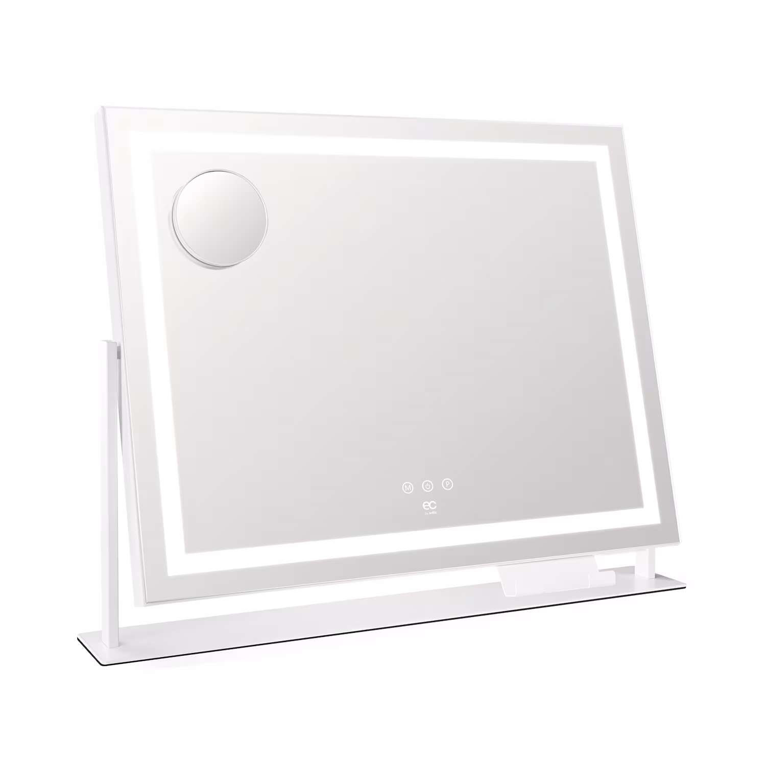 SPARKLE LED-Schminkspiegel, drei Lichtfarben, stufenlos einstellbare Helligkeit, integrierter Handyhalterung
