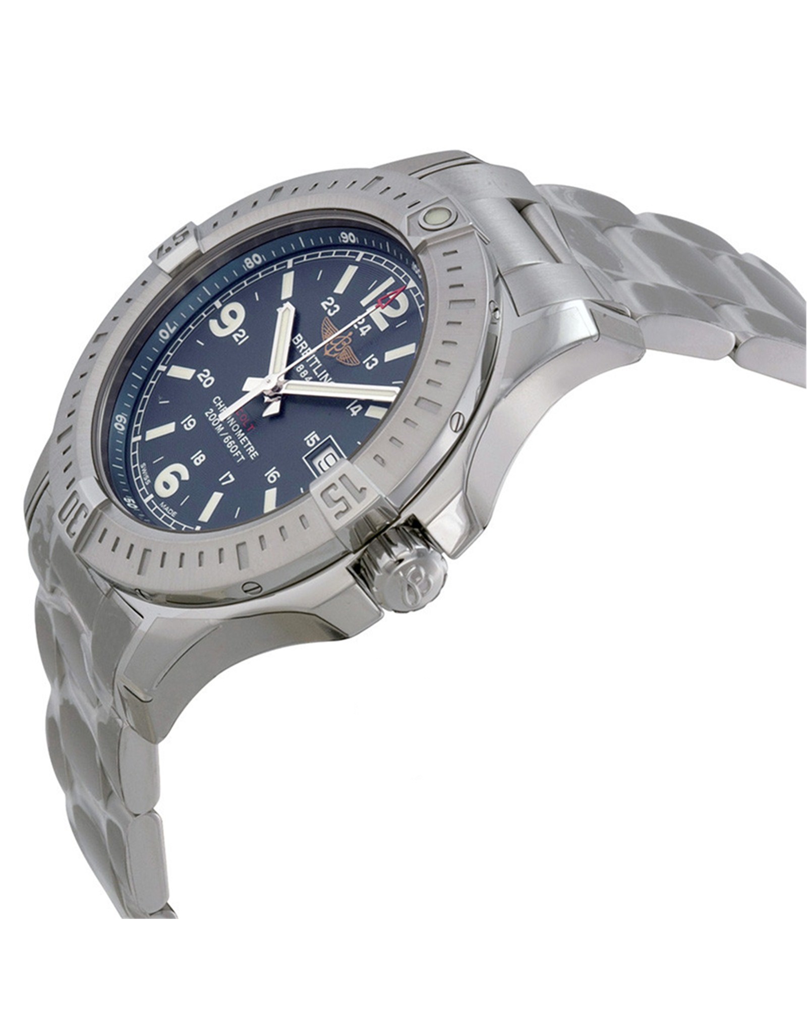 Replica Breitling Colt Blue Dial Stainless Steel Men's Watch A7438811 C907SS