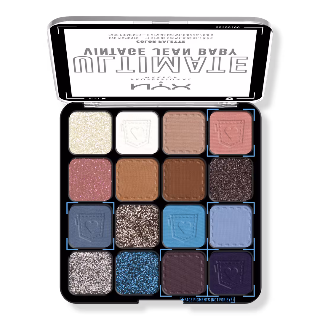 NYX Professional Makeup  Ultimate Color Shadow Palette Vintage Jean Baby