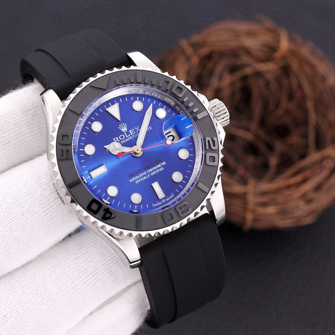 Rolex Watch YACHT-MASTER STEEL CASE RUBBER STRAP Watch