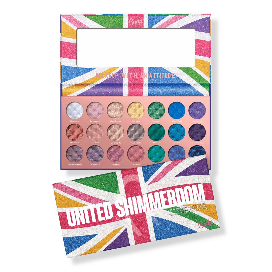 Rude  United Shimmerdom 21 Shimmer Eyeshadow Palette