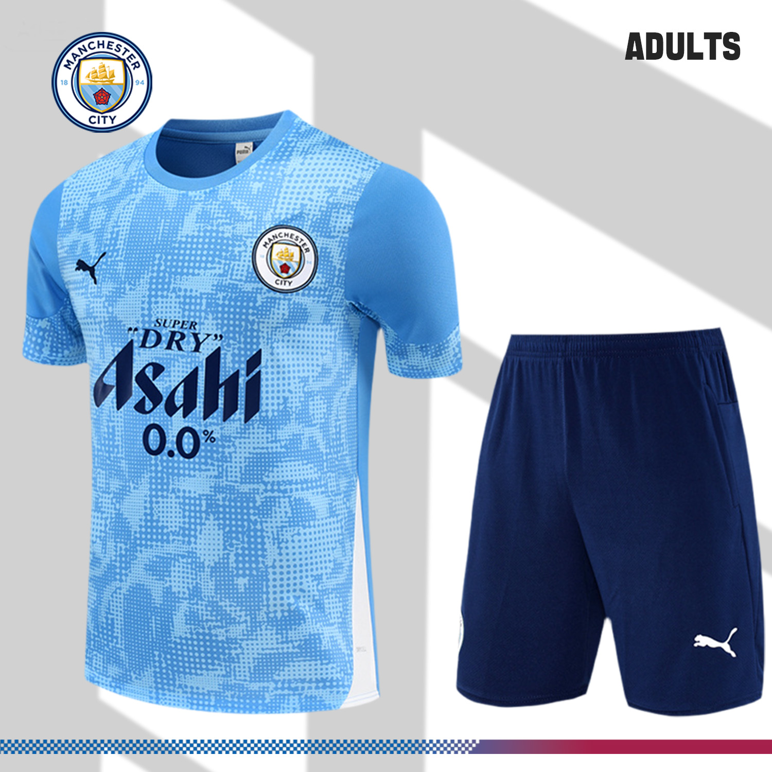 2025/2026 Manchester City Adult Half Zip Training Suit (Adult Kit)