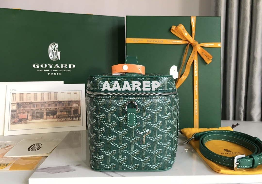 Replica Goyard MUSEVAPMLTY01CL03P Muse Vanity Case PM Bag Green