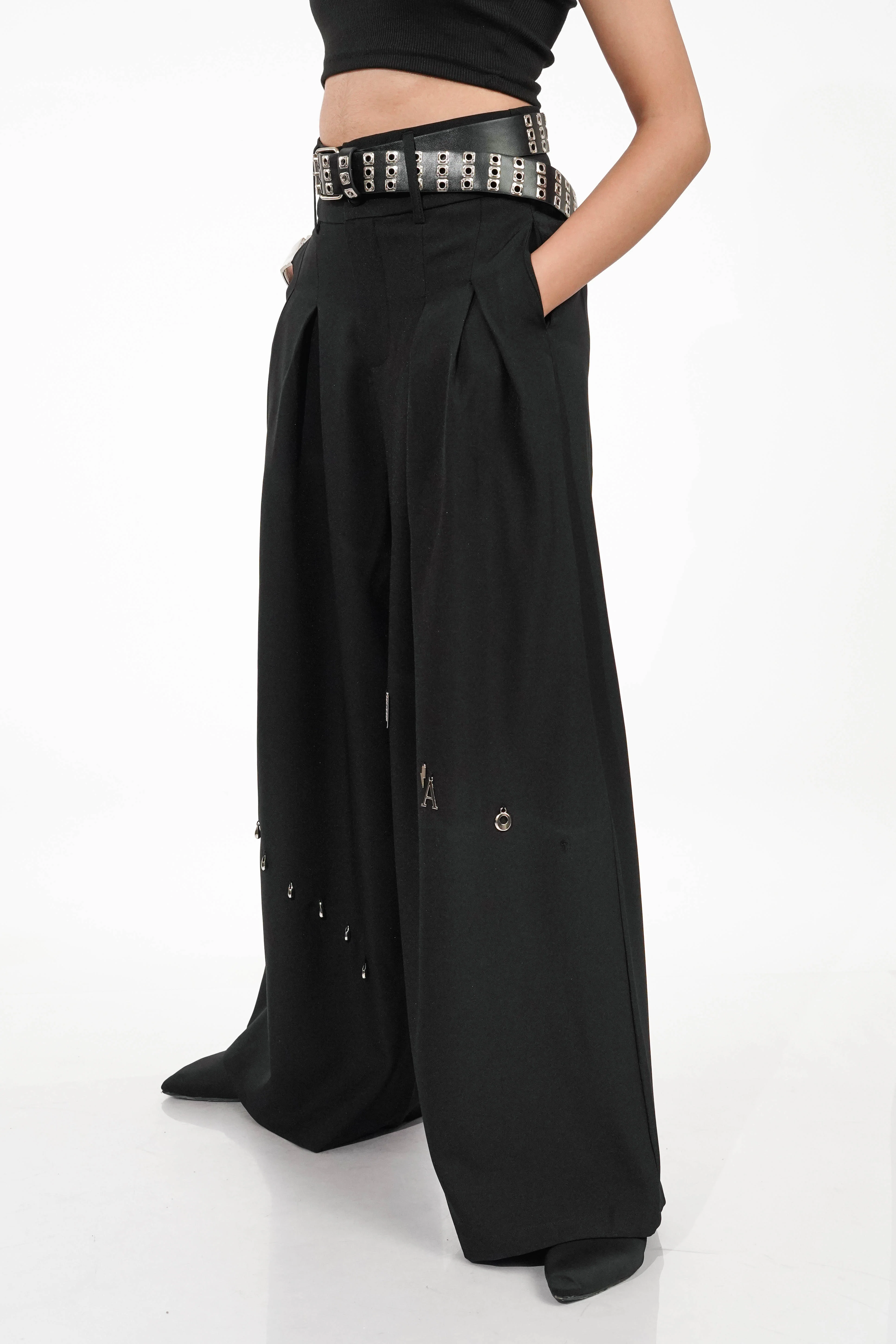 Pin Drop Pleated Pants
