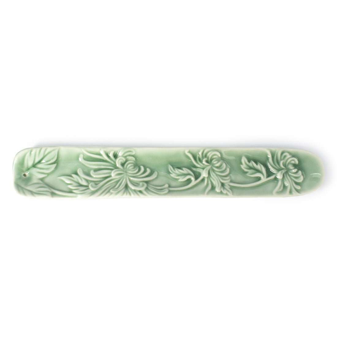 Embossed Ceramic Incense Burner – Chrysanthemum