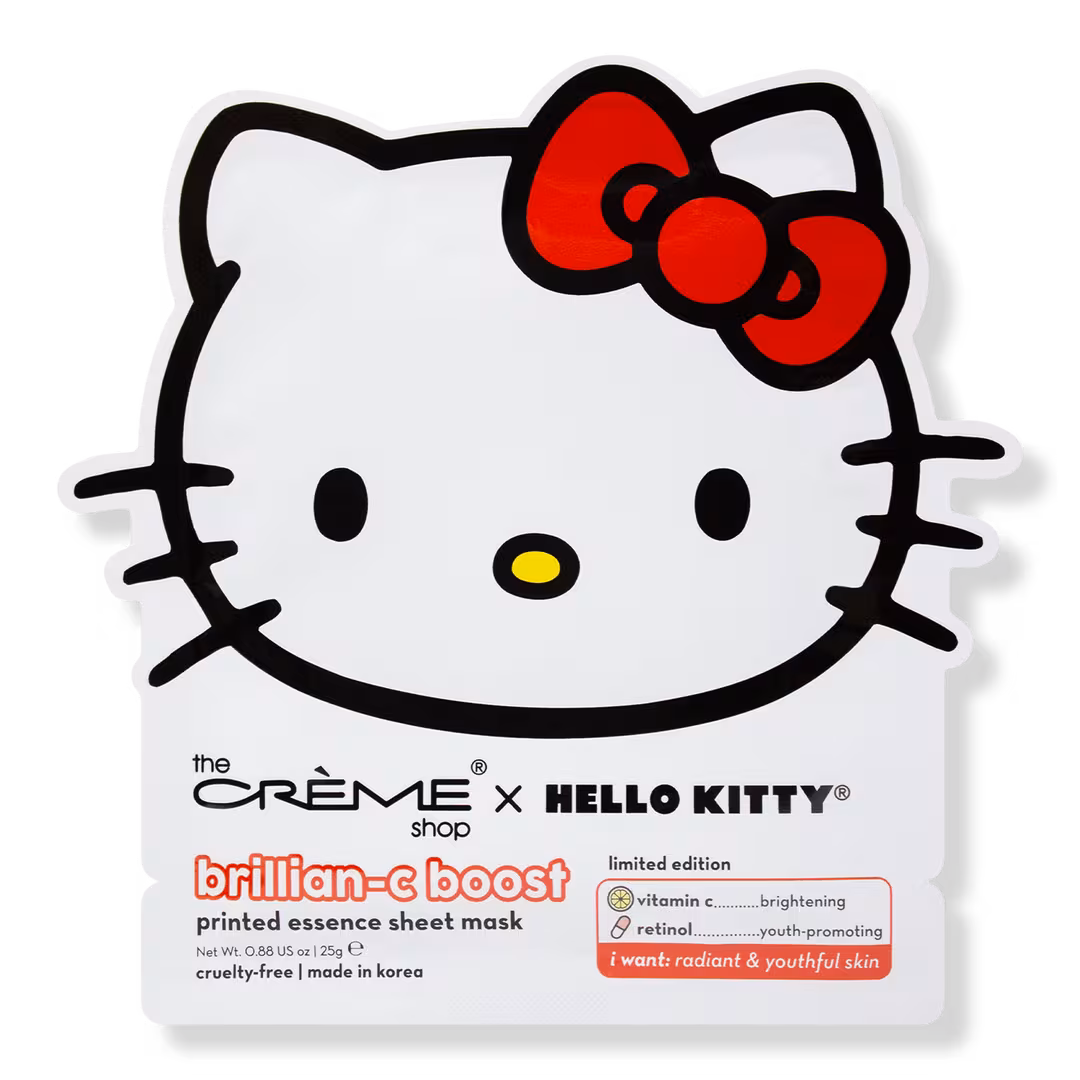 The Crème Shop  Hello Kitty Brillian-C Boost Printed Essence Sheet Mask
