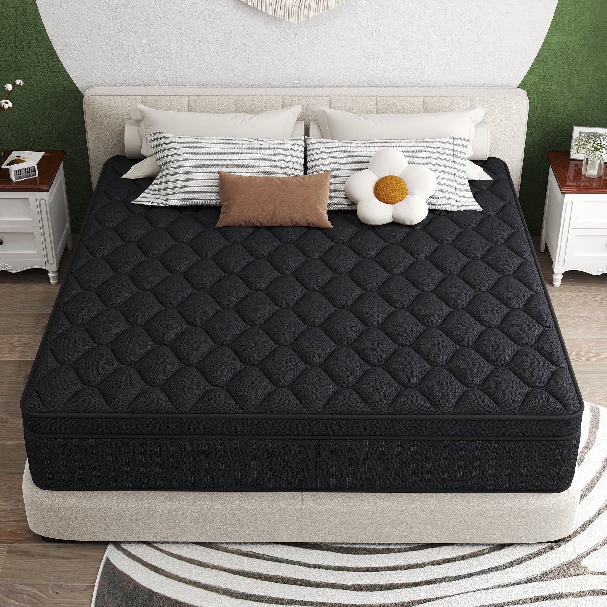 Kviwasha 12 inch Twin Mattress,Hybrid Mattresses Medium in a Box