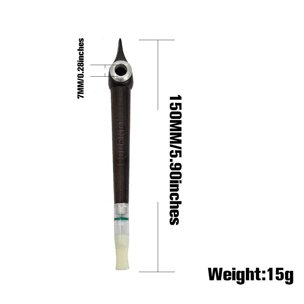 Rod Wooden Pipe w/ Acrylic Mouthpiece
