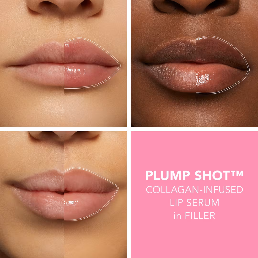 Buxom  Mini Plump Shot Plumping and Smoothing Lip Serum Gloss with Peptides and Hyaluronic Acid