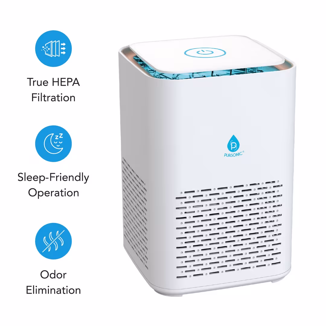 PURSONIC  True HEPA Air Purifier – Compact Power for Cleaner Air