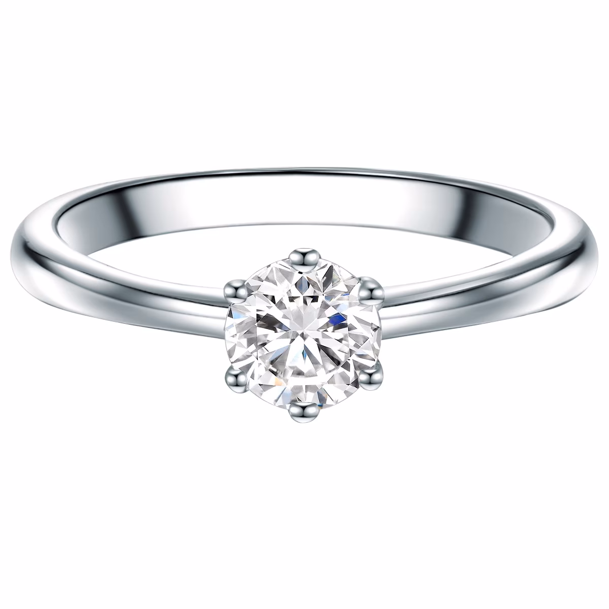Ring aus Sterling Silber in silber mit Zirkonia
