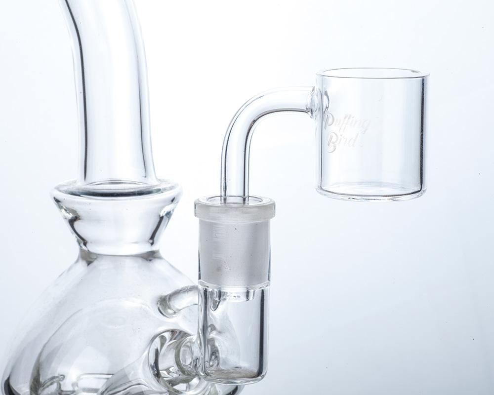 Puffing Birdâ„?Flat Top Quartz Banger With Straight Handle Quartz Carb Cap Set