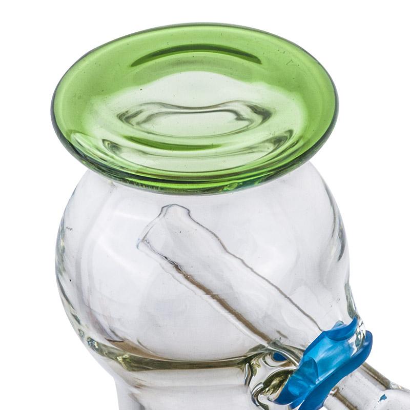 4 Green Mini Glass Bong