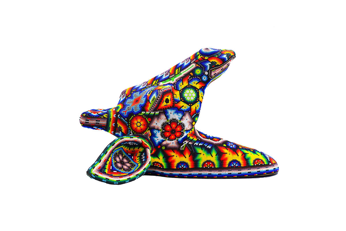 Cabeza de Jirafa - Obra de Arte Huichol
