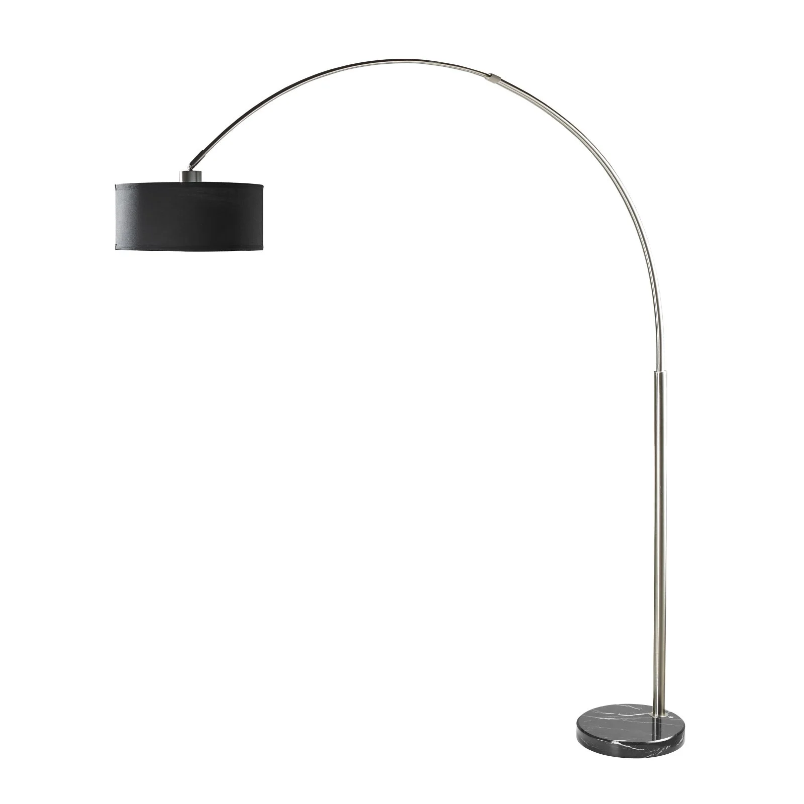 Milton Green Stars Sophia Adjustable 81-Inch Arc Floor Lamp with Marble Base-Color:Black