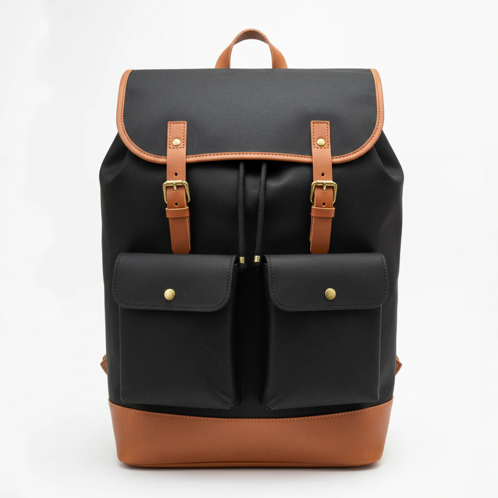 Black Canvas Rucksack