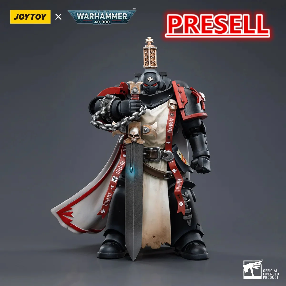 JOYTOY Warhammer 40k 1: 18 Black Templars Marshal Primaris Sword Brethren and Emperors Champion - JOYTOY WORLD