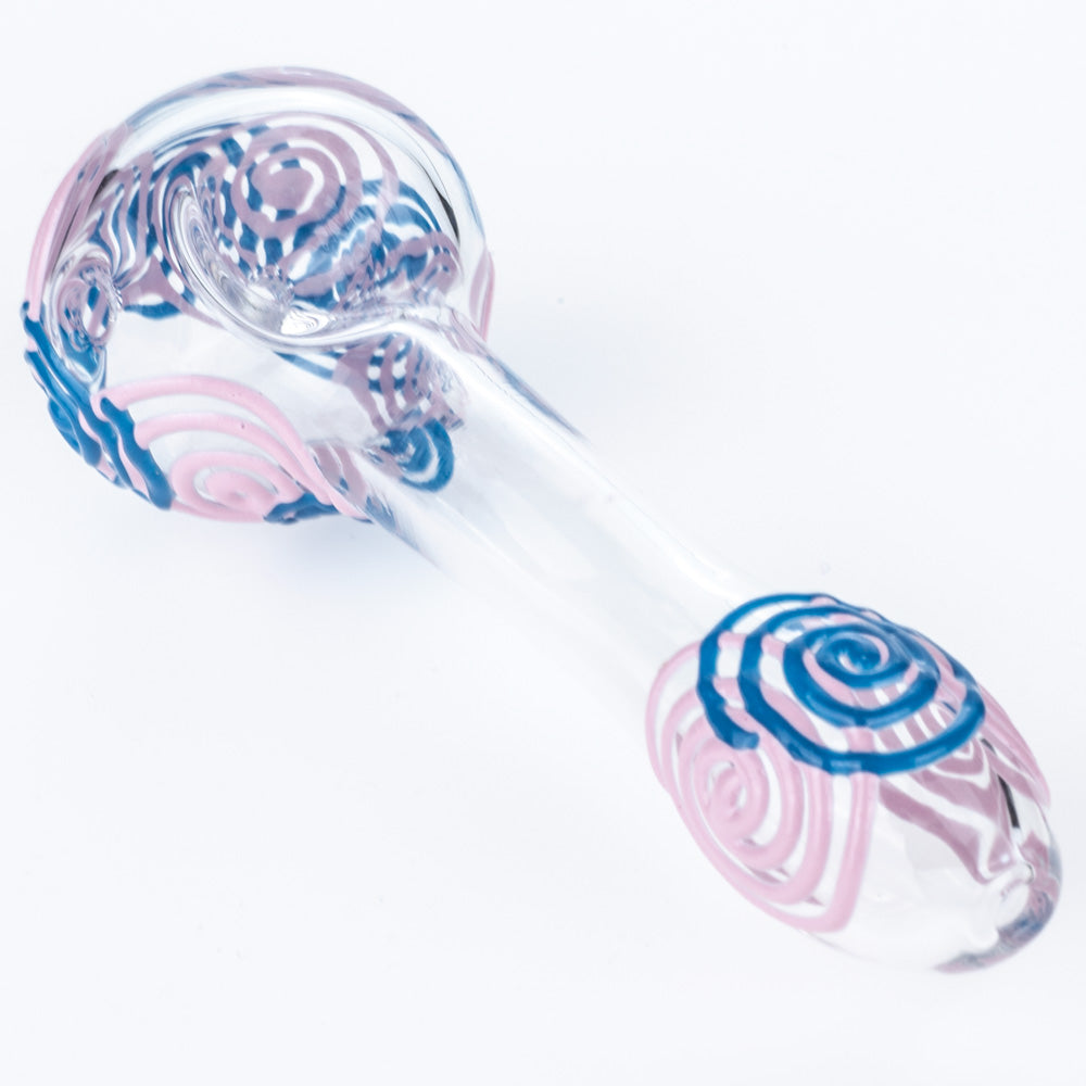 1.58 Spiral Pattern Glow-In-The-Dark Glass Pipe