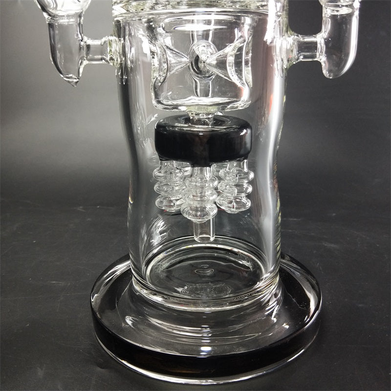 15 Triangle Recycler Glass Bong