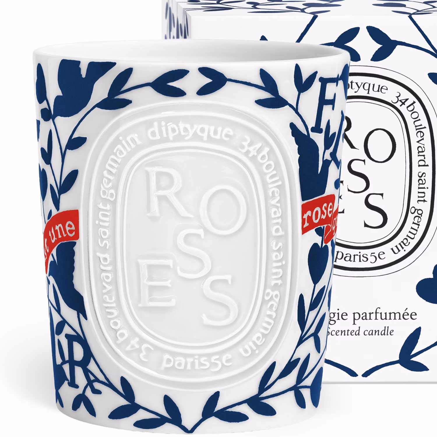 Limited Valentines Roses Large Candle