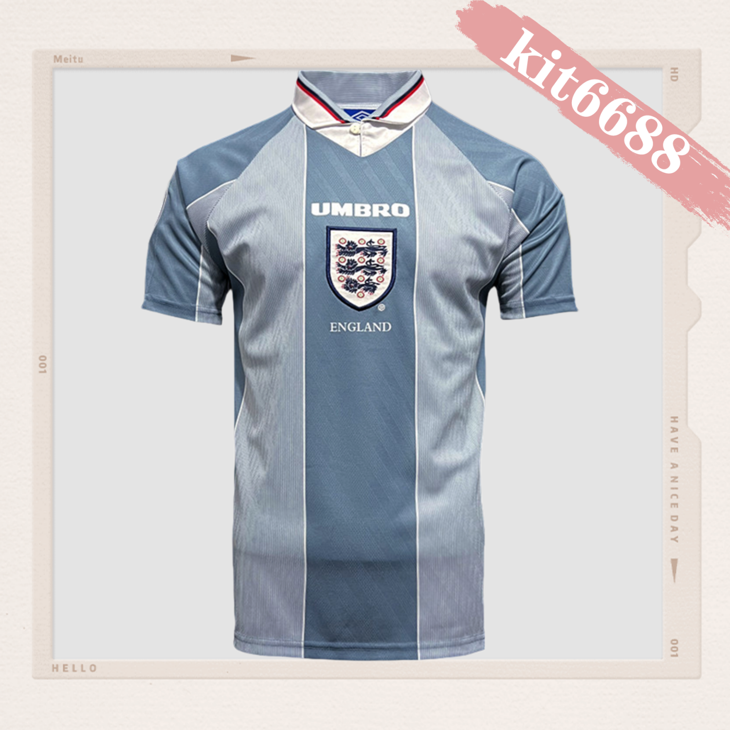 1996 England Away Retro Football Shirt