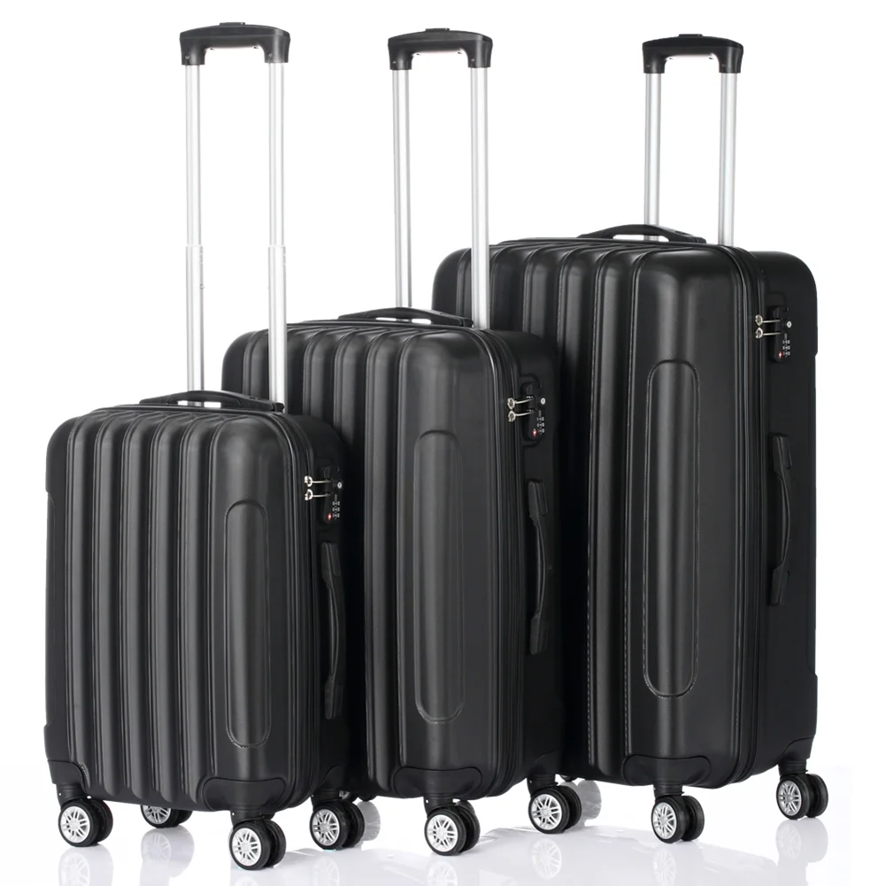 Barara King Luggage Set Suitcase,3-In-1 Multifunctional Large Capacity Traveling Storage Suitcase Black