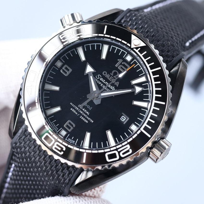 Omega Watch SEMASTER PLANET OCEAN 600M BLACK CASE TEXTILE