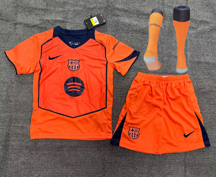2025/26 Barcelona Third Stadium Kids Kits (With Socks)