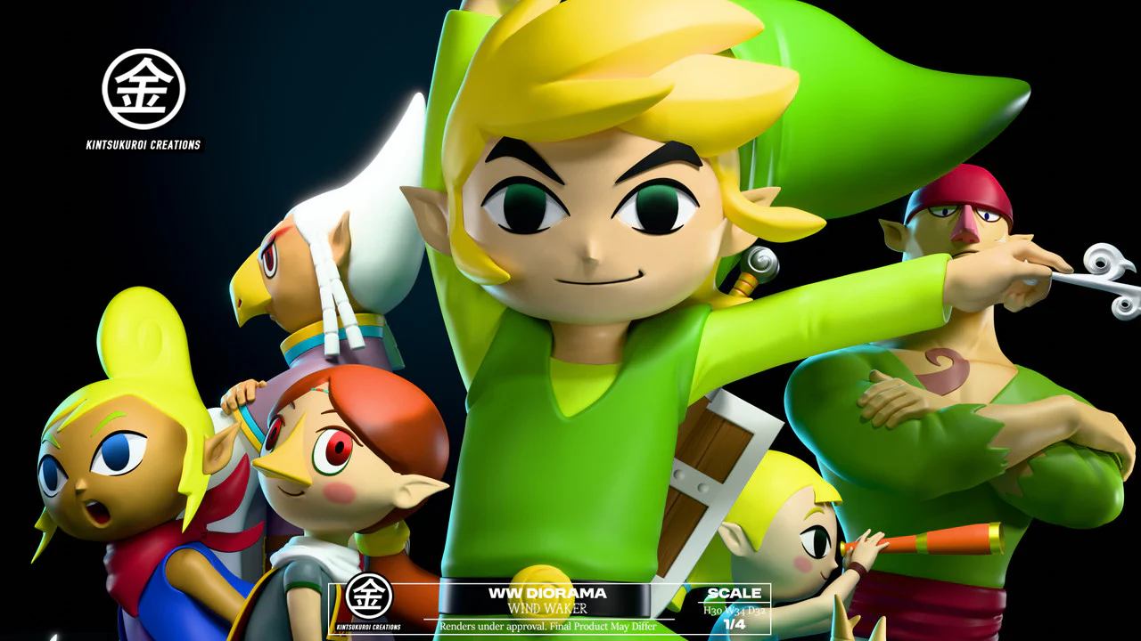 Legend of Zelda - Windwaker Diorama | 1:4 Resin Statue | von Kintsukuroi Creations Studio