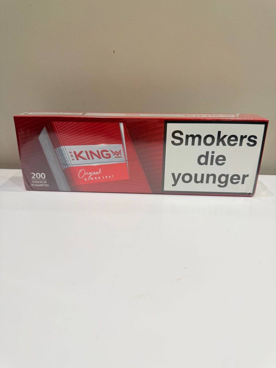 Red King 20s Cigarettes x 10 Packs /1 Carton