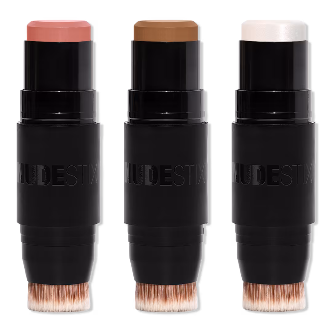 NUDESTIX  The Nude Face Set: 3-Step Blush Bronze Glow