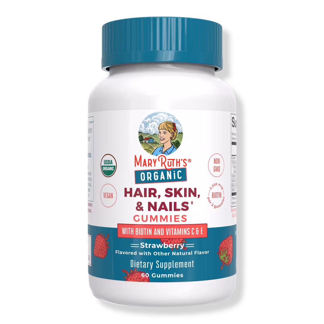 MaryRuth's  Organic Hair Skin & Nails Gummies Strawberry